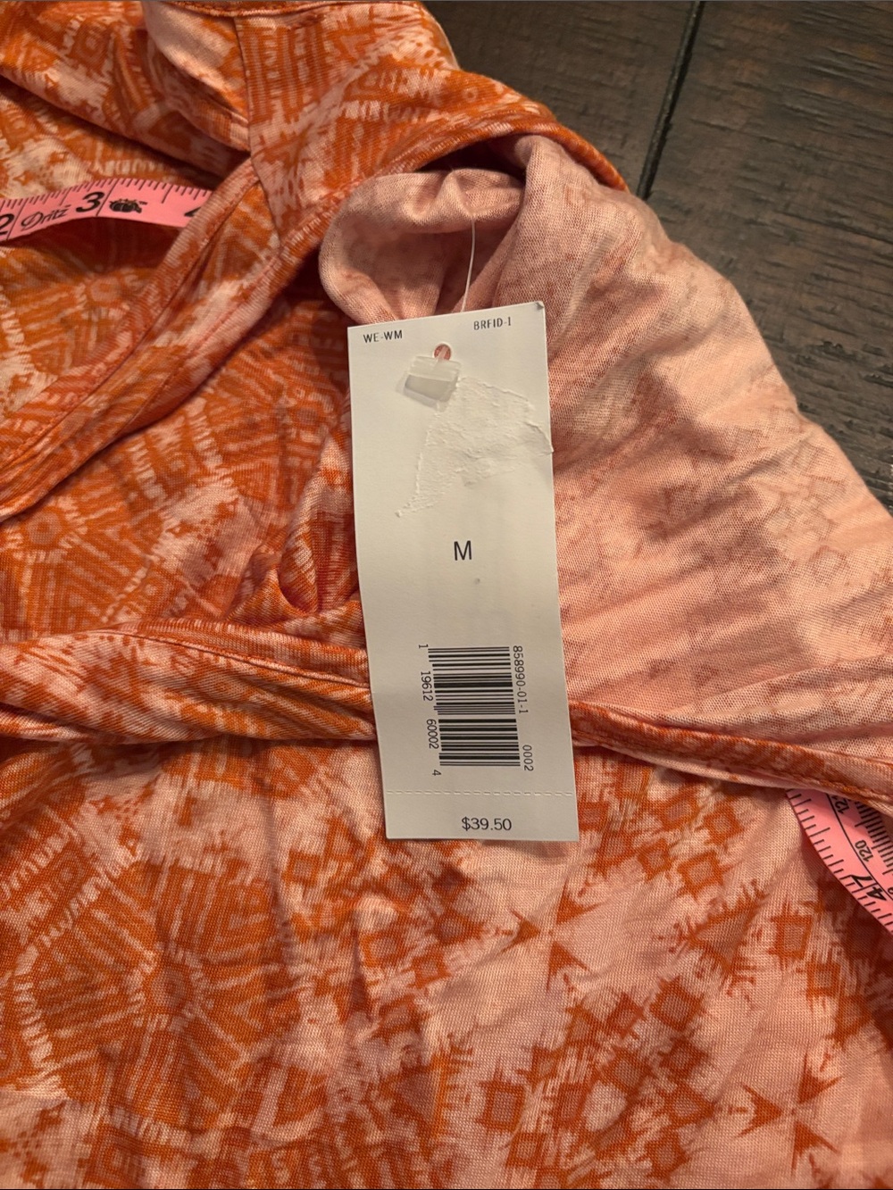 Banana Republic Orange Printed Mini Dress Racerback - Picture 8 of 8